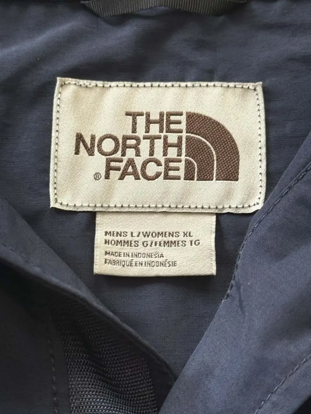 The North Face Windjammer Anorak Hooded Pullover Jacket - Navy Blue